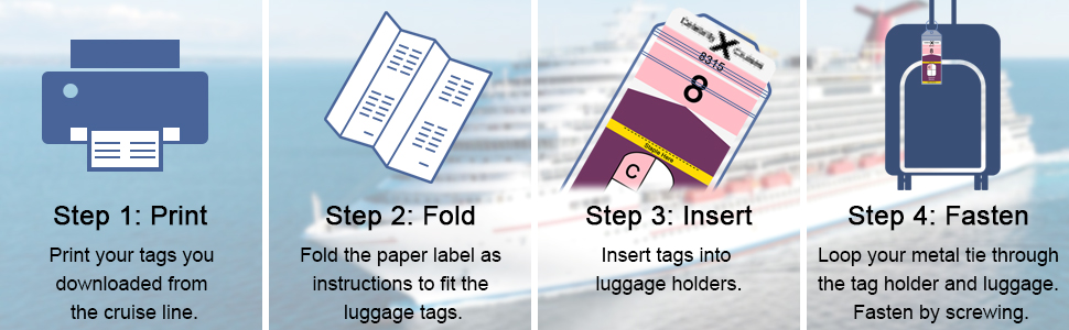 cruise luggage tags for royal caribbean