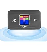 KuWFi 4G+ CAT7 Unlocked 4G LTE Mobile WiFi Hotspot, 300Mbps High-Speed Travel Router with SIM Car...