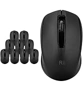 Rii 10-Pack Wireless Mouse,2.4G Portable Computer Mice for PC, Laptop, Windows,Office Included Wi...