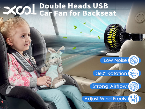 USB car fan