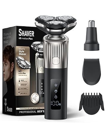 Cordless Electric Razor for Men: 3-in-1 Electric Shavers for Men