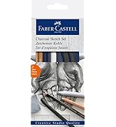 Faber-Castell Charcoal Sketch Set - 7 Piece Charcoal and Pastel Art Supplies Set