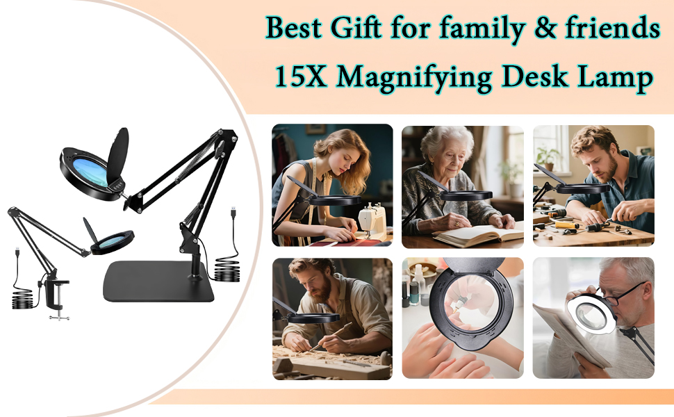 15x Magnifying Desk lamp