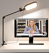 UBeesize Streaming Light (1 Pack), 8" Ring Light for Desk with Clamp and Adjustable Arm, Zoom Lig...