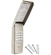 Garage Outlet Keyless Garage Door Opener Backlit Keypad Yellow Learn Button 9V Battery for Liftma...