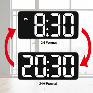 big number alarm clock
