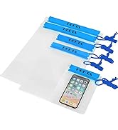 HEETA 5-Pack Clear Waterproof Dry Bag, Water Tight Cases Pouch Dry Bags for Camera Mobile Phone M...