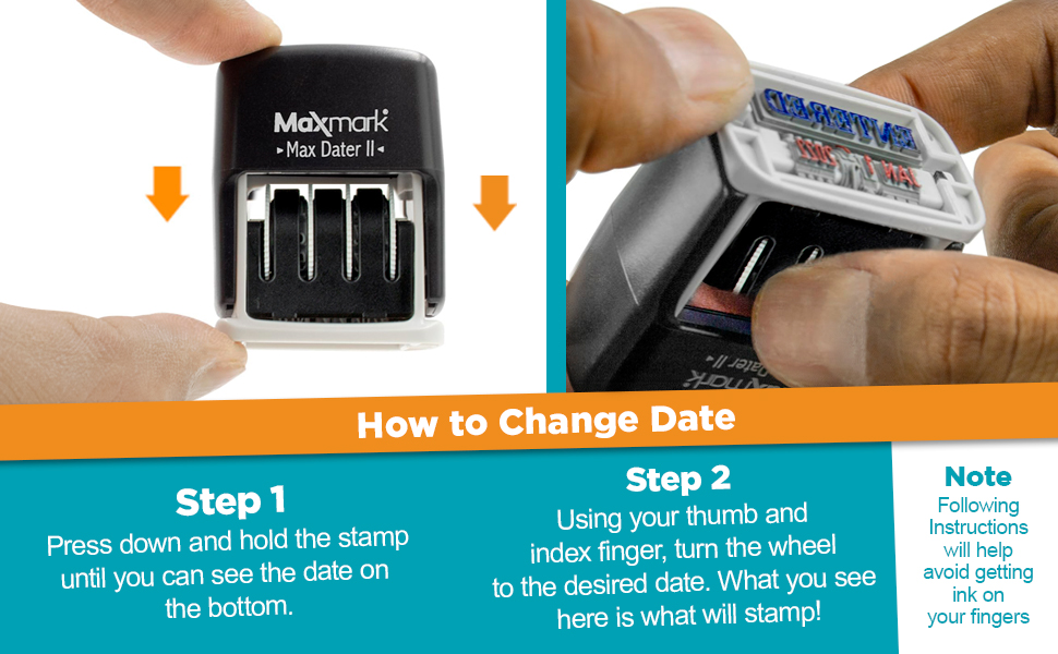 how to change the date instructions for dater 4000 and dater 6000