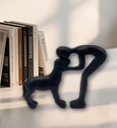 black dog statue