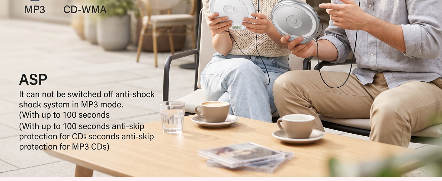 Portable CD Player with Earphones
