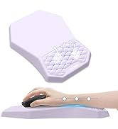 Ergonomic Mouse Pad Wrist Rest Support, Massage Design Surface for Carpal Tunnel Pain Relief, Mem...