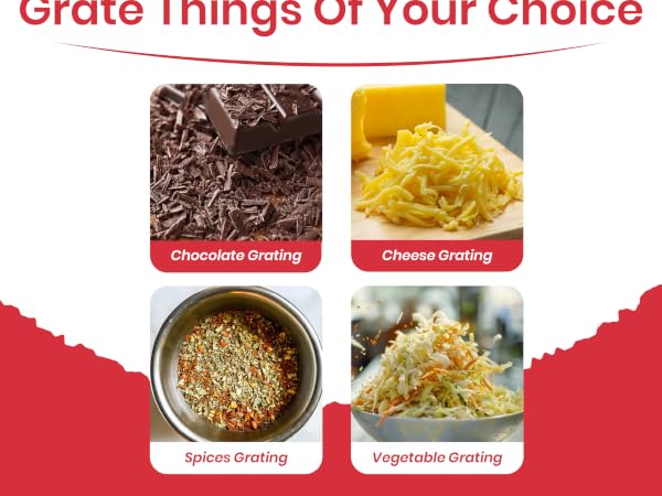 Grate things of your choice