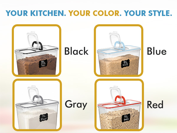 pantry organization before after flour sugar storage containers kitchen organization clear airtight 