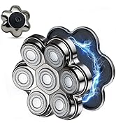 VODOZAVA Head Shaver Replacement Heads Magnetic 7 Blades Razor Replacement Blades Compatible with...
