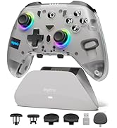 Mytrix Pro PC Controller with Charing Dock, Wireless Bluetooth 2.4G Wired Multi-Platform Controll...