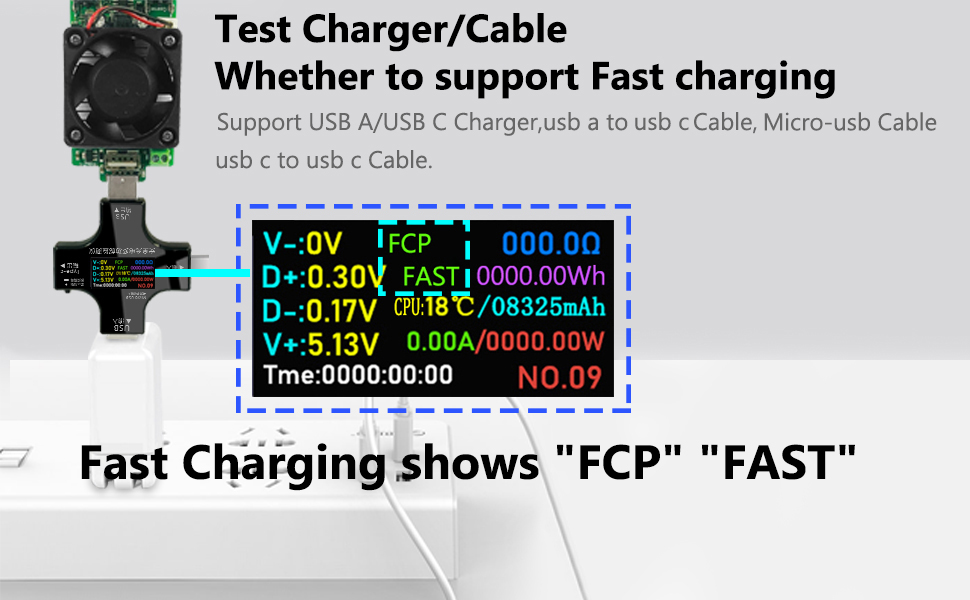 Tester charger tester cable