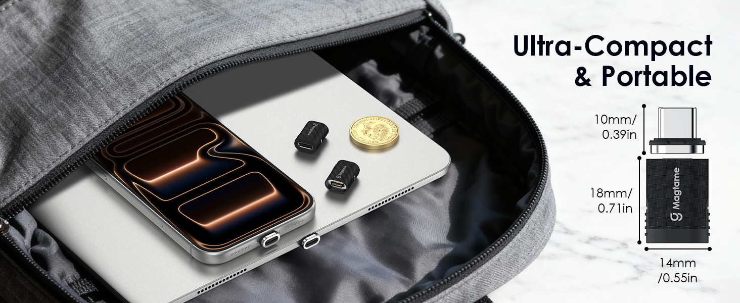 usb c adapter magnetic 40gbps
