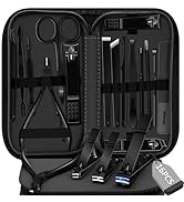 Manicure Set 16 In 1 Professional Stainless Steel Pedicure Kit Toenail Clippers Set Mens Grooming...