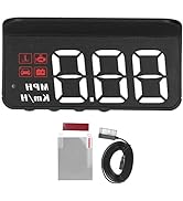 Car Head Up Display, HUD Display Windshield Projector Multi-Function Gauge Warning Alarm Fatigue ...