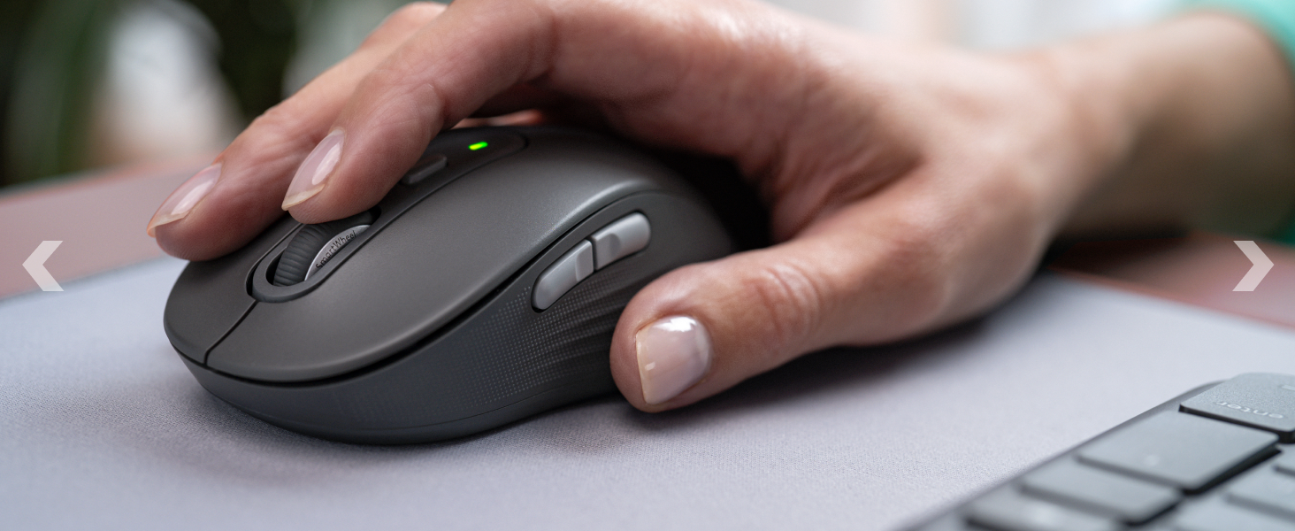 MK955 Slim Wireless Keyboard and Mouse Combo For Larger Hands with Quiet Typing and Clicking