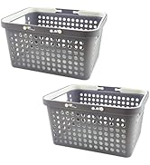 MINDFARGE Plastic Shower Caddy Basket with Handles, Cleaning Supply for Dorm, School, Camping, Tr...