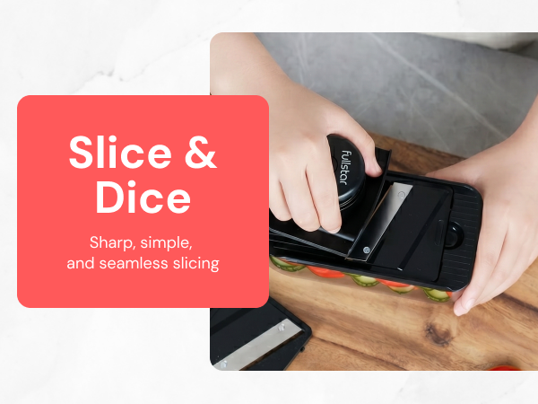 Do more with less fuss with the Fullstar 4 in 1 Daily Mandoline Slicer