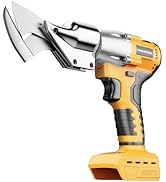 Cordless Metal Shears Compatible with DeWalt 20V Max Batteries, Brushless Motor 400Nm Torque, 14G...