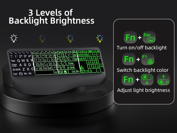 wireless keyboard backlit