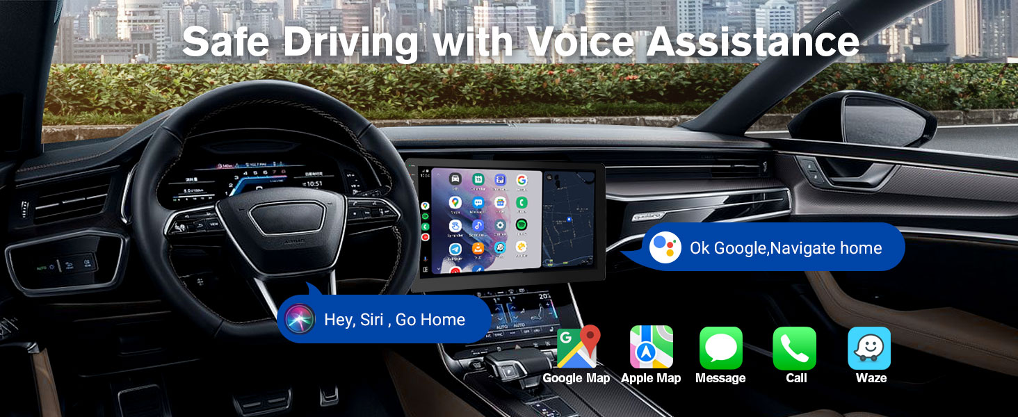 10&amp;#34; wireless double din car stereo