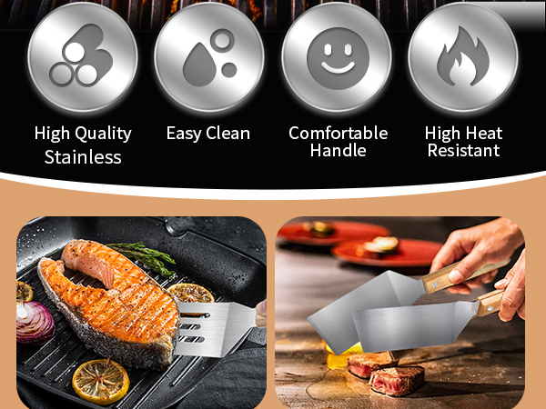 Stainless Steel Spatula Set