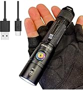 Nitefox Rechargeable LED Flashlight Bright Pocket Flashlight 1500LM Handheld Flashlight Waterproo...