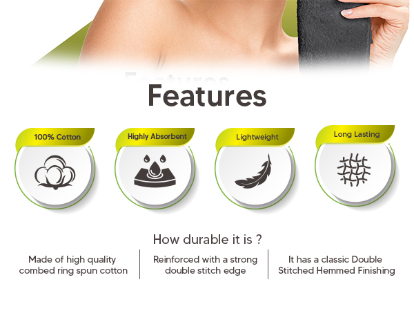 luxury wash cloths, Wash cloth for face and body, Towels for bath, spa, and gym, Saloon Towels