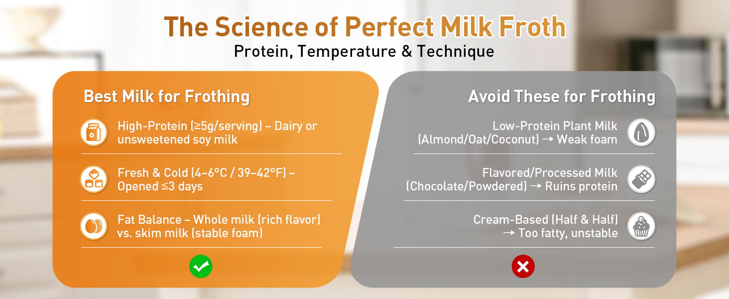milk frother and steamer