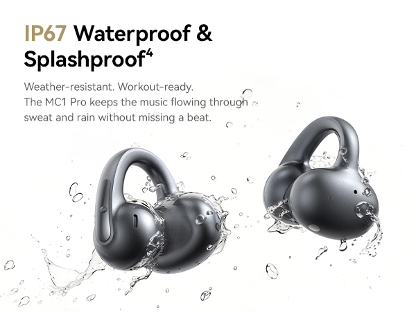 ear clip earbuds waterproof