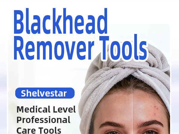 Pimple Popper Tool Kit, Professional Stainless Steel Blackhead Remover Comedone Extractor Tools
