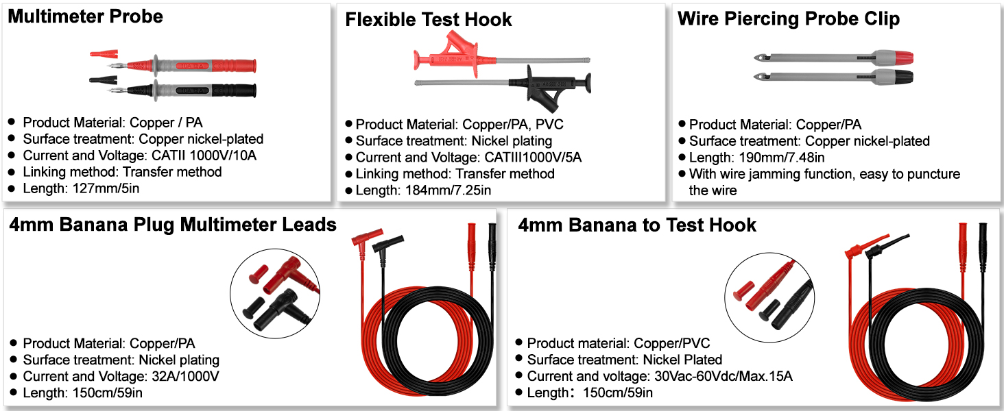 Multimeter Test Leads Kit2