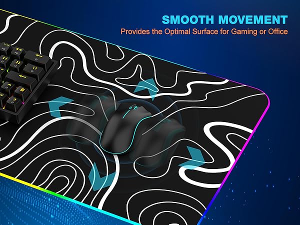 TARKARI Magnetic Wireless Charging RGB Mouse Pad