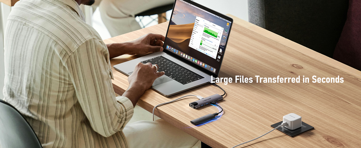 Large files transferred in seconds