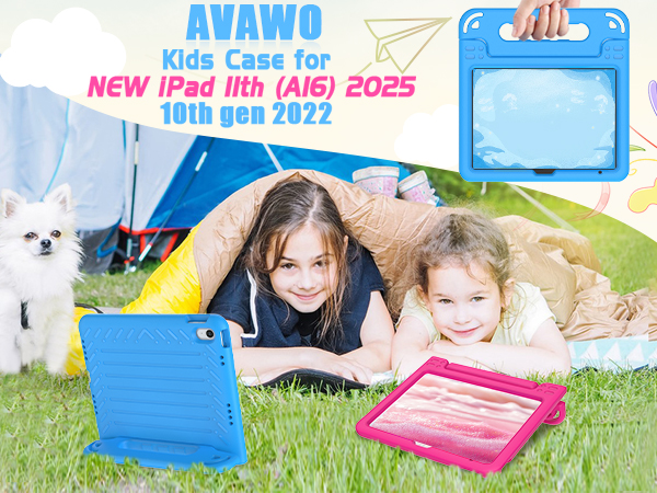 AVAWO Case for iPad 11th A16 2025/10th 2022