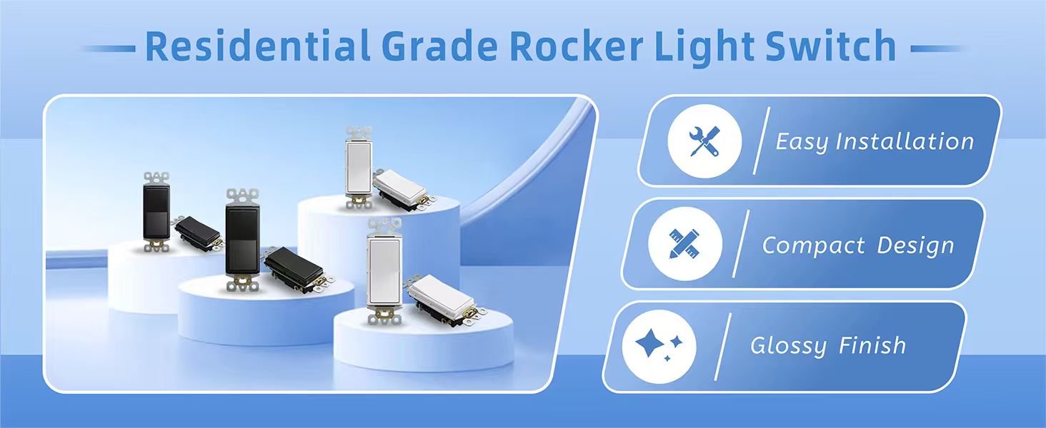 three key advantages of a residential grade rocker light switch