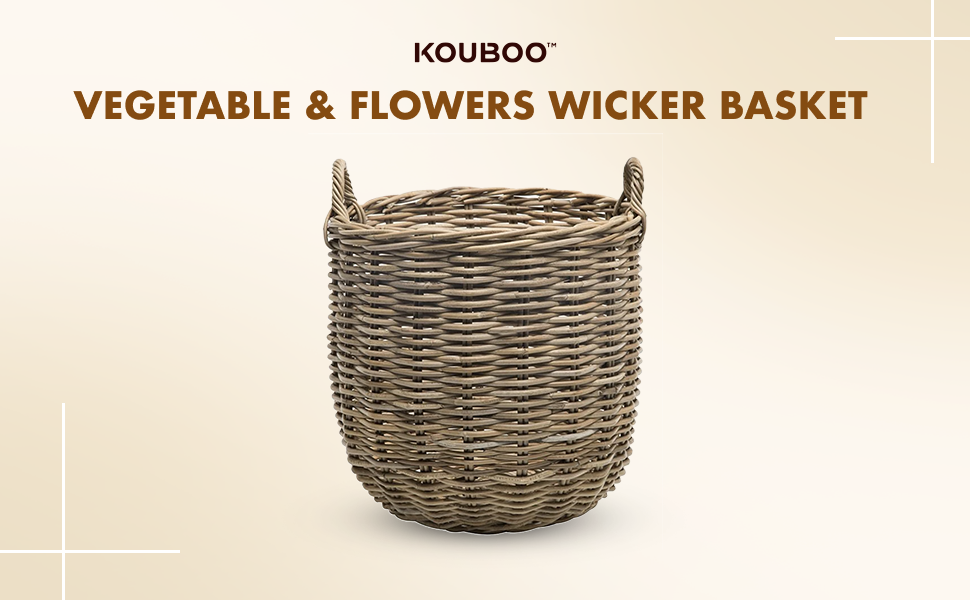 Rattan Kobo Round Storage Basket