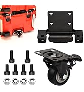 Upgraded Steel Construction Front Wheels Caster Wheel kit Compatible with M-ilwaukee Packout Roll...