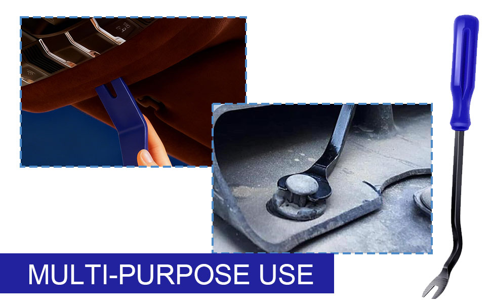 Auto Clip Fastener Remover Pry Tool Set for Car Door Clip Panel &amp;amp; Audio Dashboard Dismantle