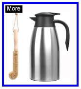 Thermal Coffee Carafe Stainless Steel 68oz(2 Lifter) Double Walled Vacuum Coffee Thermos Water Be...