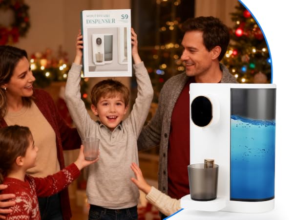 automatic mouthwash dispenser