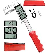GODESON Digital Disc Brake Rotor Micrometer, 0-50mm/0-6 Rechargeable Brake Thickness Gauge, Digit...