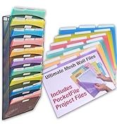 Ultimate Office Mesh Wall File Organizer, 10 Tier Vertical Mount Hanging File Sorter. Multipurpos...