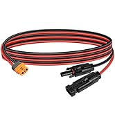 YACSEJAO Solar to XT60i Charging Cable 12AWG 1.5M Solar Plug to XT60 Socket Solar Connector to XT...