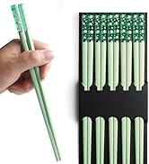 Chopsticks Reusable Dishwasher Safe, AYFDISHS 5 Pairs 9.56 Inches Lightweight Fiberglass Chopstic...