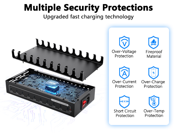 10 port usb charging station